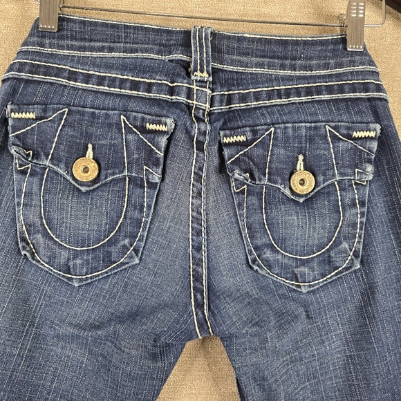 True Religion Womens Bootcut Jeans 28 (29x32 Actual) Dark Blue Denim Western (G5 - Picture 11 of 11
